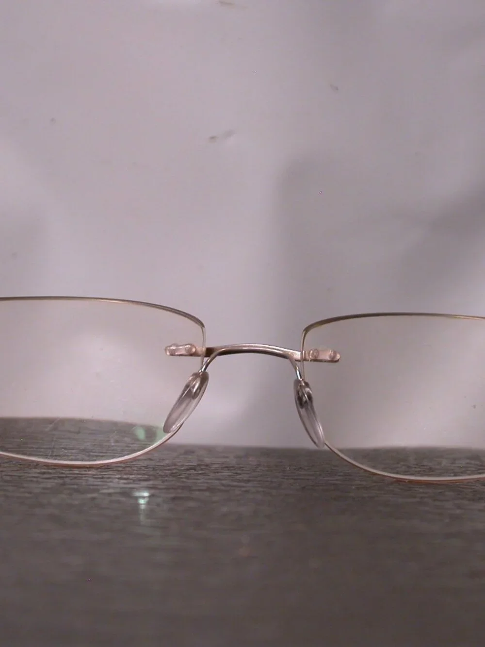 Silhouette Titan Frameless Black White Zebra Stripe Eyeglasses Made in Austria
